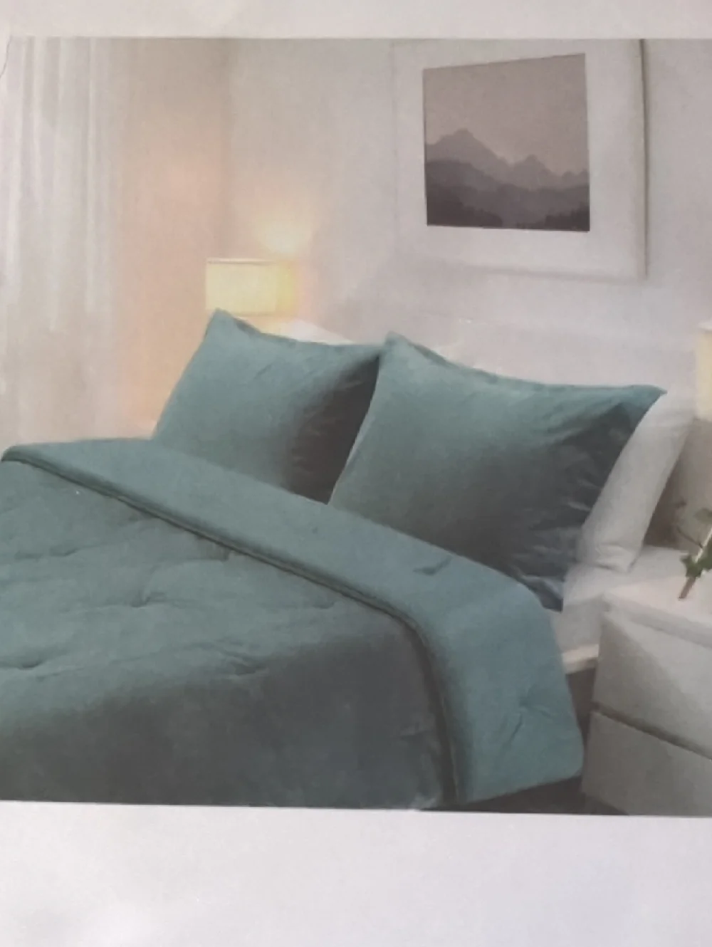 New IKEA SANELA Teal Comforter